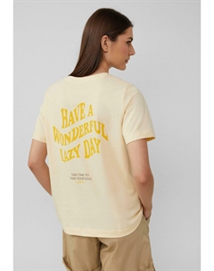 Футболка с принтом, светло-желтый S.oliver