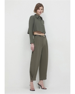 Чиносы BARREL FIT, темно-зеленый Calliope