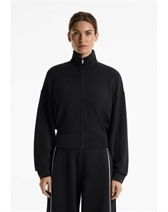Куртка-бомбер SOFT TOUCH HIGH COLLAR - Zip-up sweatshirt, черный Oysho