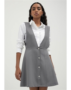 Повседневное платье UNITA SCOLLO A V, пятнистый серый Calliope