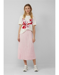 Юбка плиссированная FLIESSENDER MIDI MIT ELASTIKBUND, светло-розовый S.oliver