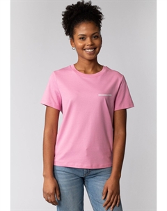 Базовая футболка SAG NIEMALS NIE, светло-розовый Watapparel