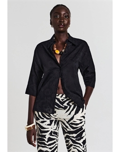 Блузка на пуговицах, черный Calliope