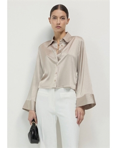 Блузка на пуговицах KIMONO SIMIL, серо-коричневый Calliope