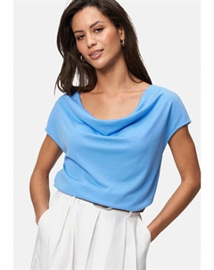 Футболка с принтом MIT WASSERFALLAUSSCHNITT, синий Zero