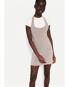 Платье-трансформер HALTER MINI, темно-коричневый Bershka