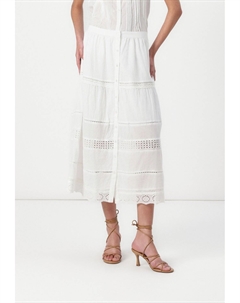 Юбка макси TRIM MAXI SKIRT, кремовый Gap