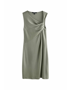 Повседневное платье REGULAR FIT - TWIST NECK SLINKY, зеленый Next