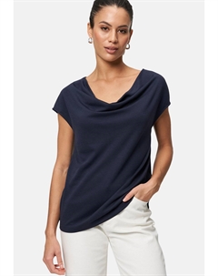 Футболка с принтом MIT WASSERFALLAUSSCHNITT, синий Zero