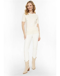 Футболка с принтом, бежевый Usha