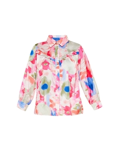 Блузка на пуговицах, розовый Usha