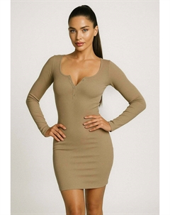 Платье-трансформер SNAPED ROUND NECK - Jersey dress, цвет Pelican Nudyess