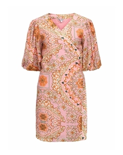 Повседневное платье WICKEL PRINT, светло-розовый Object