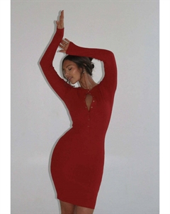 Платье-трансформер ISLA - MIMI Z REGULOWANYM DEKOLTEM - Jumper dress, красный Nudyess