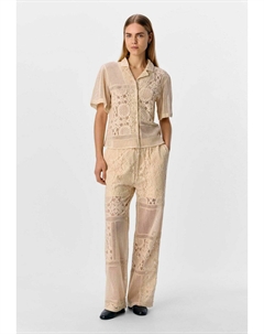 Блузка на пуговицах, кремовый Object