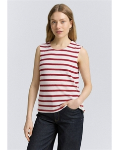 Топ MIT RUNDHALSAUSSCHNITT, красный Tom tailor