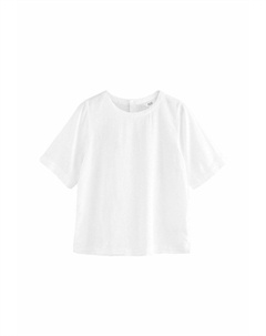 Блуза REGULAR FIT SHORT SLEEVE BOXY, белый Next