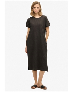 Платье из джерси MIDI, черный Superdry