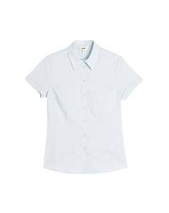 Блузка на пуговицах SHORT SLEEVE, синий Koton