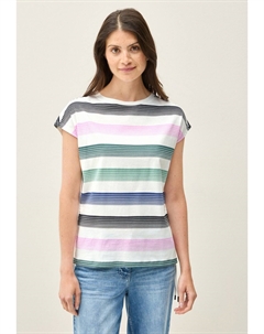 Футболка с принтом STREIFEN MIT BÄNDERN, кремовый Cecil