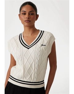 Толстовка ZOPFPULLOVER V-AUSSCHNITT, белый Guess