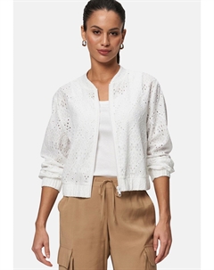 Куртка-бомбер MIT LOCHSTICKEREI, белый Zero