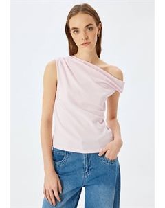 Футболка с принтом SLEEVELESS, светло-розовый Koton