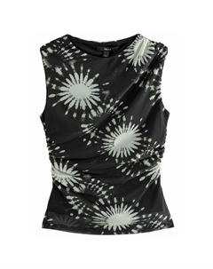 Топ REGULAR FIT SLEEVELESS RUCHED, черный Next