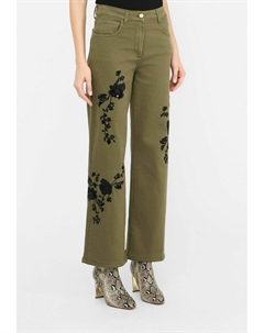 Джинсы прямого кроя, темно-зеленый Liu jo