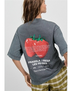 Футболка с принтом REGULAR FIT - SHORT SLEEVE CREW NECK, серый Next