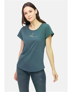 Футболка с принтом, синий Derbe