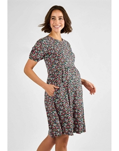 Платье из джерси MATERNITY FIT - DOUBLE LAYER NURSING, черный Jojo maman bébé
