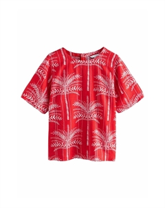 Блуза REGULAR FIT SHORT SLEEVE BOXY, красный Next