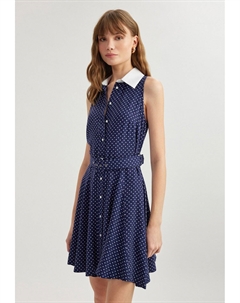 Платье-рубашка SLEEVELESS, темно-синий Koton