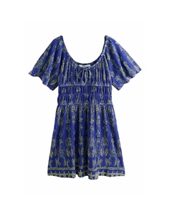 Платье из джерси TALL FIT SHORT SLEEVE TIE FRONT, синий Next