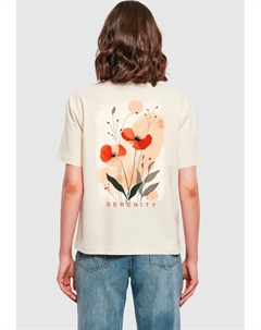 Футболка с принтом SERENITY TEE, кремовый Merchcode