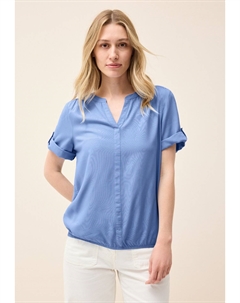 Блуза SPLIT NECK, синий Cecil