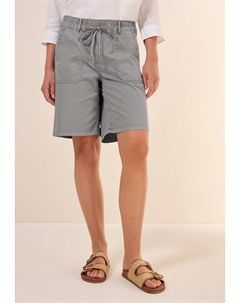 Шорты TWILL IM WASHED-LOOK, серый Cecil