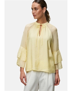 Блуза MIT VOLANTÄRMELN, желтый Zero