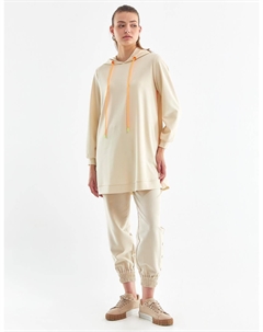 Толстовка с капюшоном Кремовая Kyr