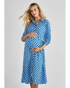 Платье-рубашка MATERNITY FIT, синий Jojo maman bébé
