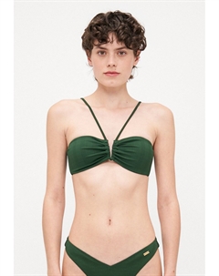 Верх бикини BANDEAU, темно-зеленый Copenhagen studios