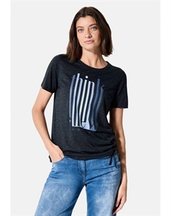 Футболка с принтом, синий Cecil