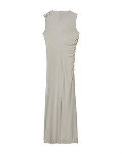 Платье макси LUNGO CON ARRICCIO, экрю Calliope