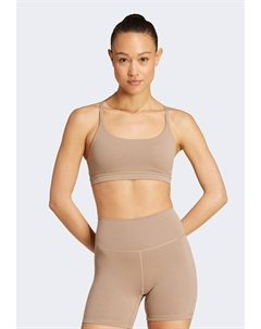 Спортивный бюстгальтер с легкой поддержкой ALL ME LS Performance, коричневый Adidas