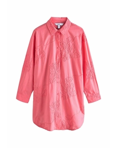 Блузка на пуговицах TEXTURED CORNELLI COVER-UP, розовый Next