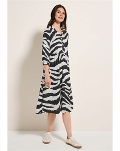 Повседневное платье GEMUSTERTES, серый Cecil