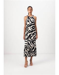 Платье макси AMERICAN NECKLINE, мультиколор Tom tailor