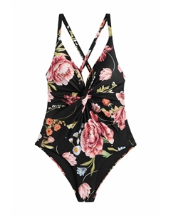 Купальник REGULAR FIT - TWIST FRONT TUMMY CONTROL, черный Next