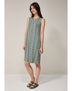 Платье из джерси GEMUSTERTES, хаки Cecil